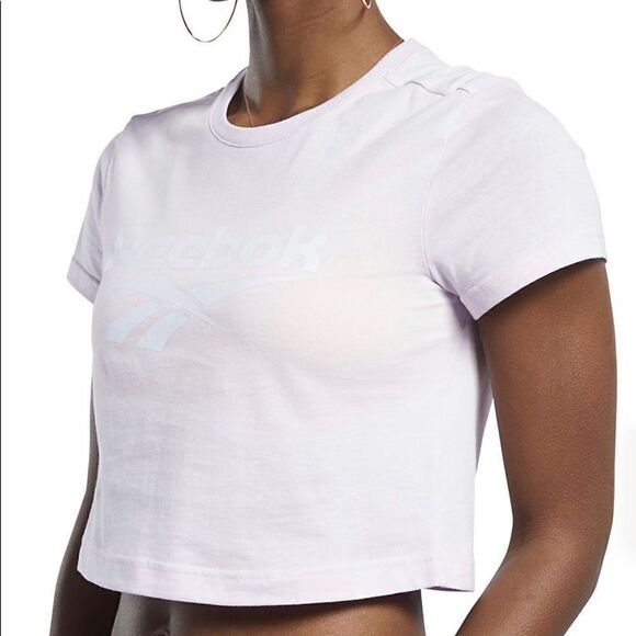 Reebok Women's  Classics Vector Crop Tee - Picture 5 of 5